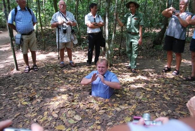Prepare for tight spaces when joining Cu Chi Tunnels tours - © Vietnam Tourism