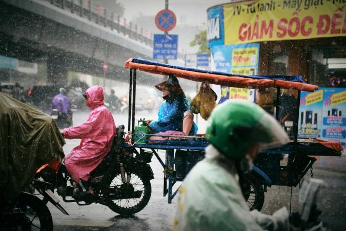 Ho Chi Minh city during wet season