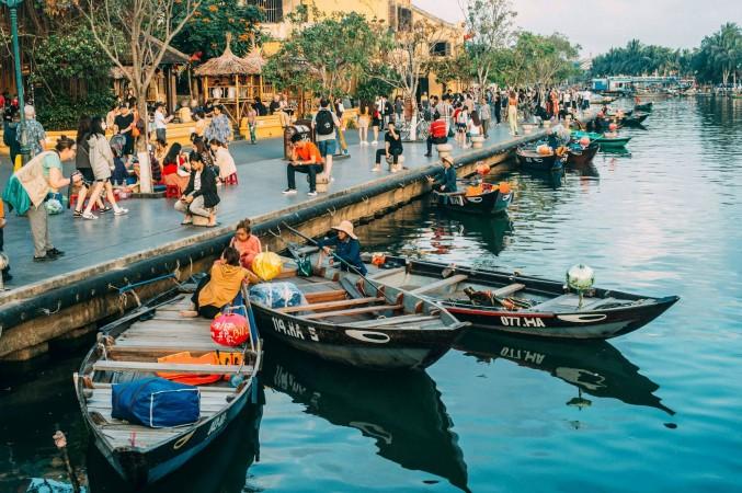 Boat riding in Hoi An