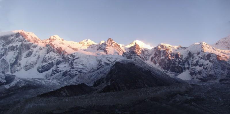 The Kabru Complex seen from Goecha la pass - © Shillika