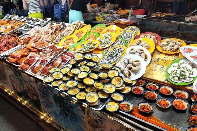 Food Tour during Dinh Cau Night Market Festival