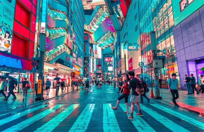 On the street of Shibuya