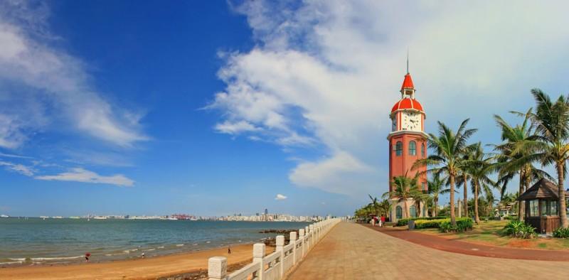 Haikou Beach in summer