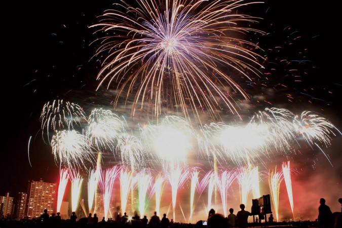 Kamakura Fireworks Festival in Summer