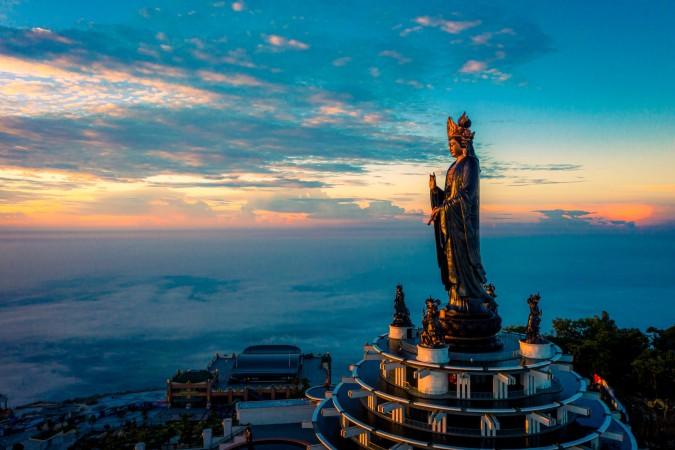 Black Virgin Mountain or Ba Den Mountain in Tay Ninh