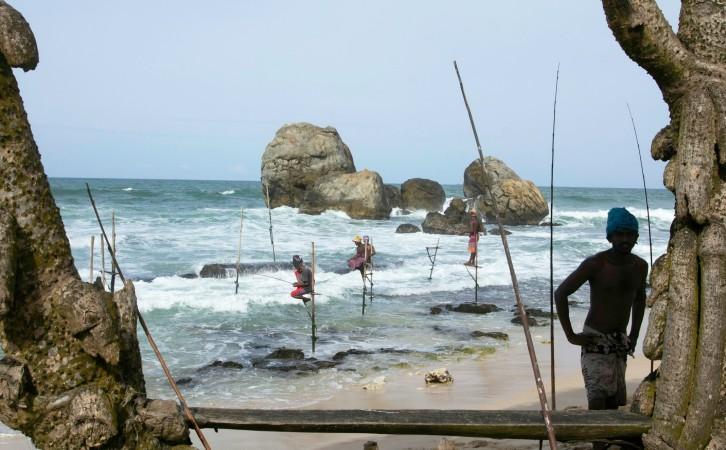 Stilt fishing in Koggala