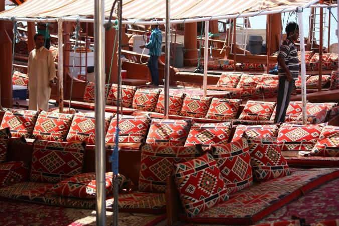 Khasab souk's textile products- © Iwona Castiello d'Antonio